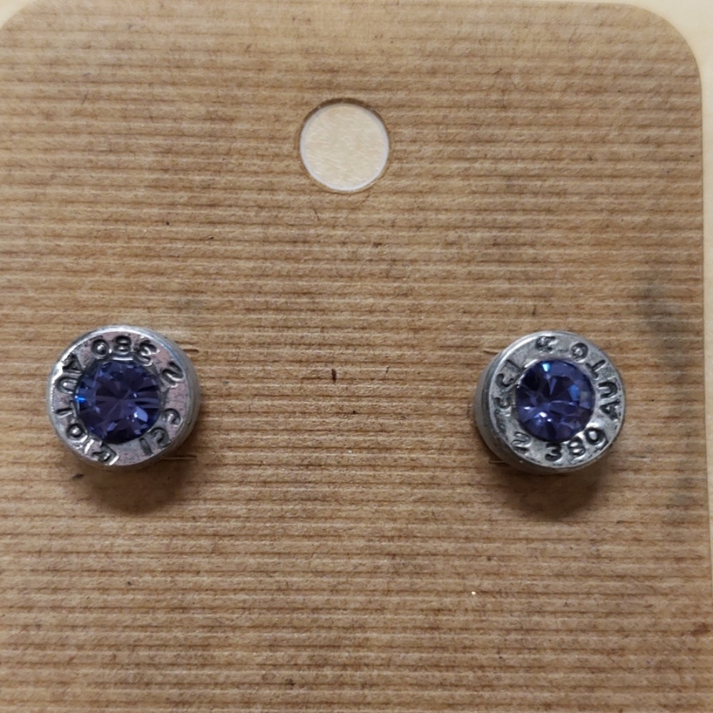 Handmade bullet earrings